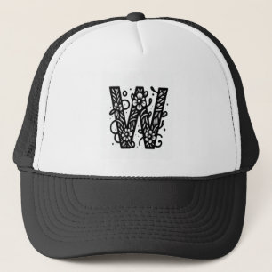 W Letter Embroidered Hat Cap – Stylish & Minimal H