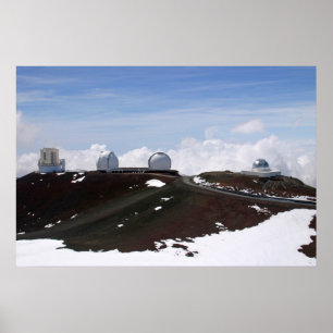 W.M. Keck Observatory on Mauna Kea, Hawaii Poster