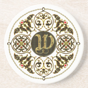 W Monogram Classic Best viewed large see notes Coaster