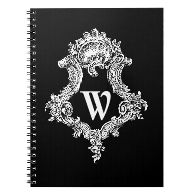 W Monogram Initial Notebook (Front)