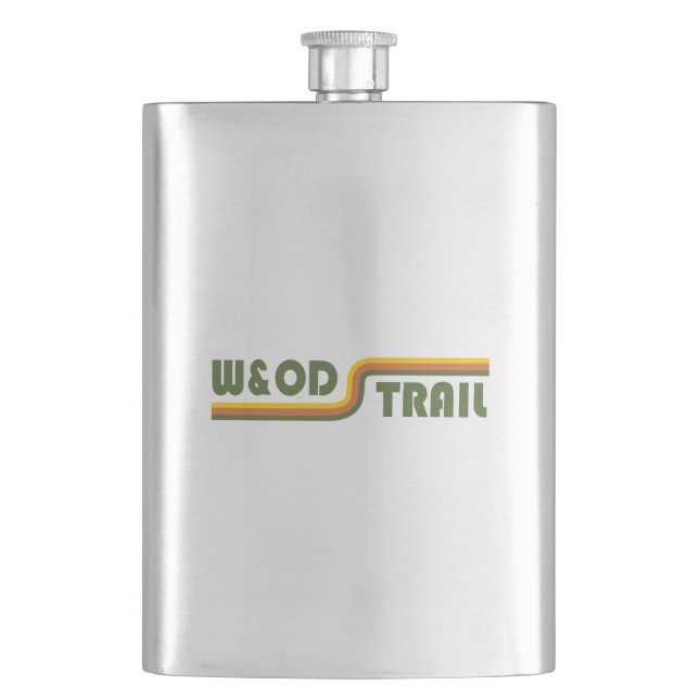 W&OD Trail Virginia Hip Flask (Front)