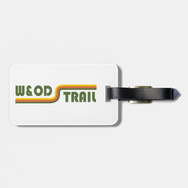 W&OD Trail Virginia Luggage Tag (Back Horizontal)