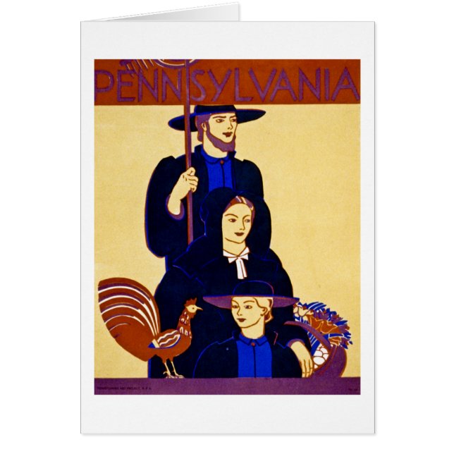 W.P.A. Pennsylvania Travel Poster Vintage (Front)
