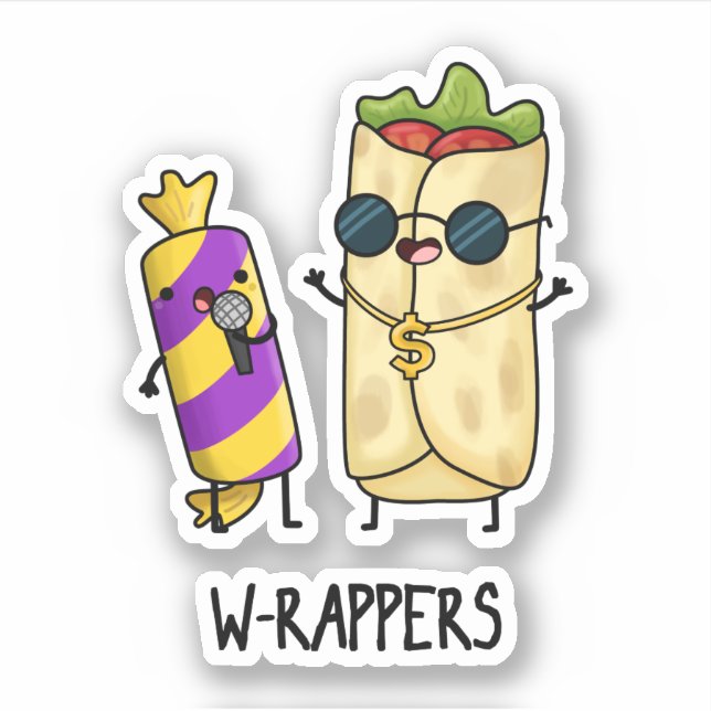 W-rappers Funny Food Pun  (Front)