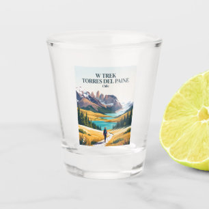 W Trek Torres del Paine Chile Shot Glass