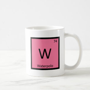 W - Waterpolo Sports Chemistry Periodic Table Coffee Mug