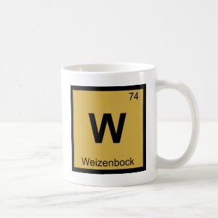 W - Weizenbock Beer Chemistry Periodic Table Coffee Mug