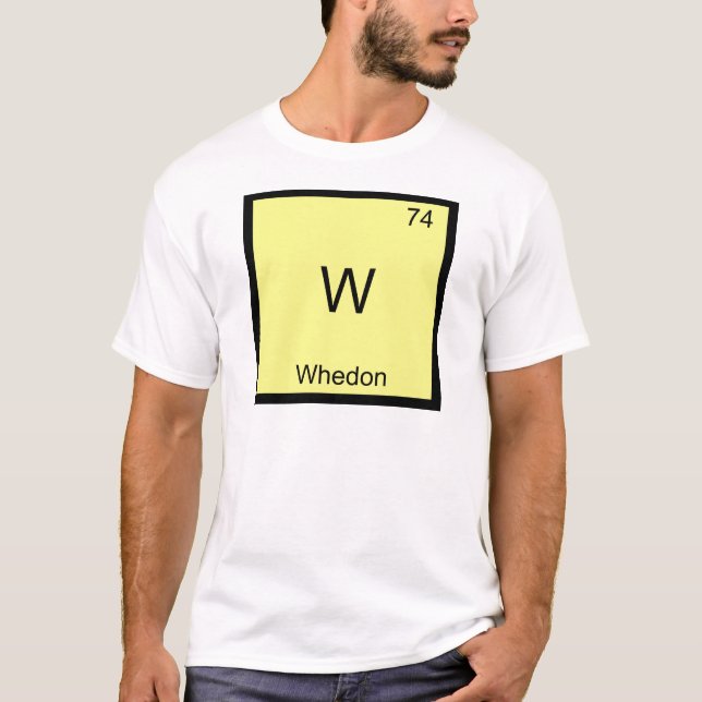 W - Whedon Funny Chemistry Element Symbol T-Shirt (Front)