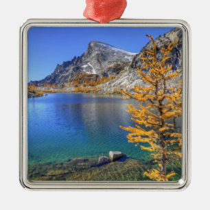WA, Alpine Lakes Wilderness, Enchantment 4 Metal Tree Decoration