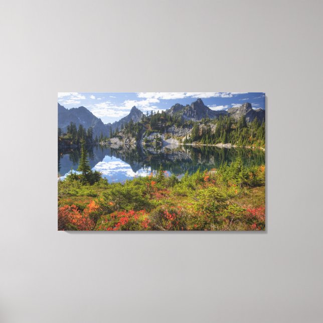 WA, Alpine Lakes Wilderness, Gem Lake, with 2 Canvas Print (Front)