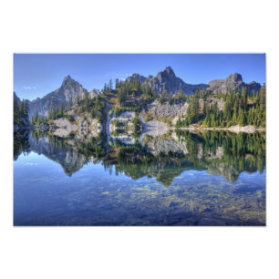 WA, Alpine Lakes Wilderness, Gem Lake, with Photo Print
