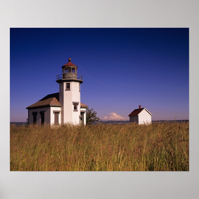 WA, Maury Island, Point Robinson Lighthouse, Poster (Front)