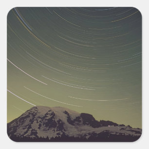 WA, Mount Rainier National Park, Mount Rainier, Square Sticker