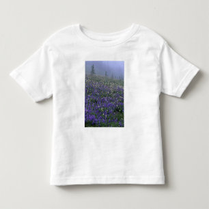 WA, Mt. Rainier NP, Lupine and Bistort meadow Toddler T-Shirt