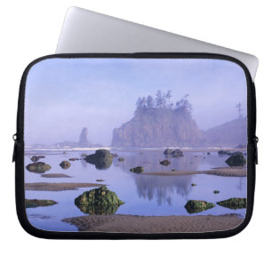 WA, Olympic National Park, Second Beach, Laptop Sleeve