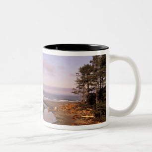WA, Olympic NP, Kalaloch Beach and Kalaloch Two-Tone Coffee Mug