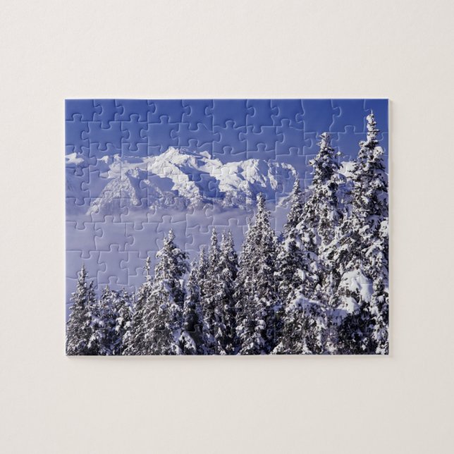 WA, Olympic NP, Olympic Mountain Range, view Jigsaw Puzzle (Horizontal)
