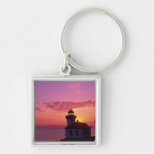 WA, San Juan Island, Lime Kiln Lighthouse, 1919, 2 Key Ring