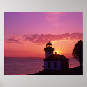 WA, San Juan Island, Lime Kiln Lighthouse, 1919, 2 Poster