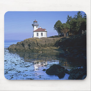 WA, San Juan Island, Lime Kiln lighthouse Mouse Mat