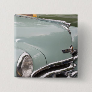 WA, Seattle, classic American automobile. 3 15 Cm Square Badge