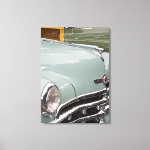 WA, Seattle, classic American automobile. 3 Canvas Print