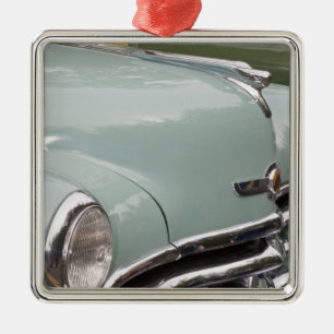 WA, Seattle, classic American automobile. 3 Metal Tree Decoration