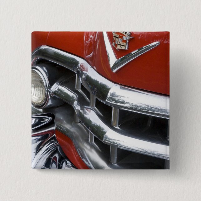 WA, Seattle, classic American automobile. 4 15 Cm Square Badge (Front)