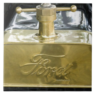 WA, Seattle, classic American automobile. Tile