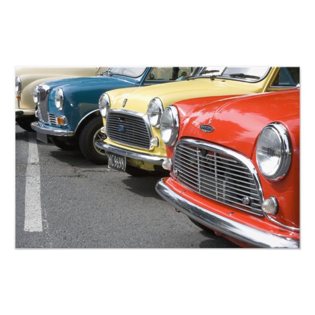 WA, Seattle, classic British automobile. Photo Print (Front)