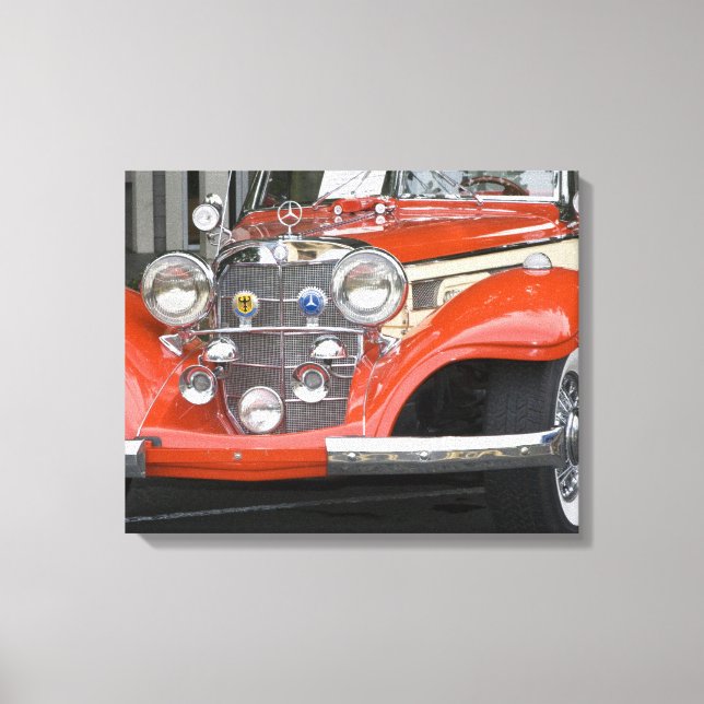 WA, Seattle, classic German automobile. 2 Canvas Print (Front)