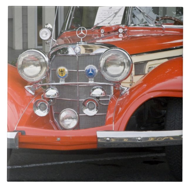 WA, Seattle, classic German automobile. 2 Tile (Front)