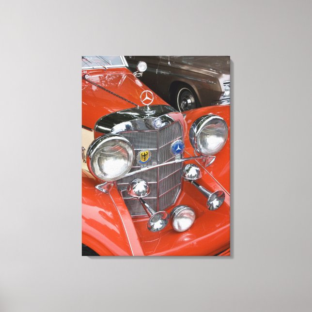 WA, Seattle, classic German automobile. Canvas Print (Front)