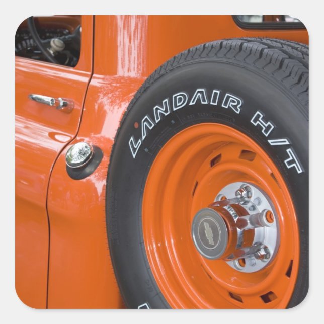 WA, Seattle, Classic pickup. Square Sticker (Front)