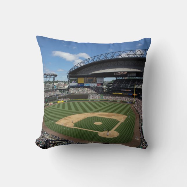 WA, Seattle, Safeco Field, Mariners baseball Cushion (Front)