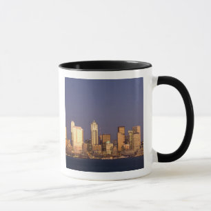 WA, Seattle, Seattle skyline and Elliott Bay, Mug