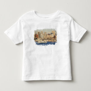 WA, Seattle, Seattle skyline and Elliott Bay Toddler T-Shirt