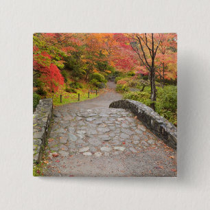 WA, Seattle, Washington Park Arboretum, 15 Cm Square Badge