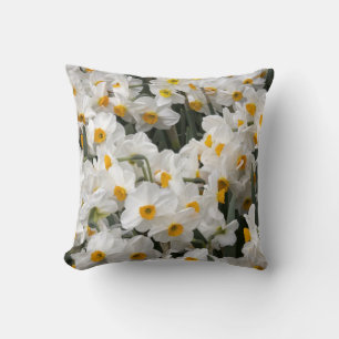 WA, Skagit Valley, Daffodil pattern Cushion