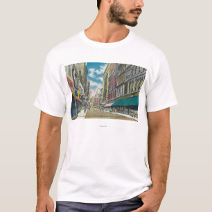 WA Street Downtown Shopping District Scene T-Shirt