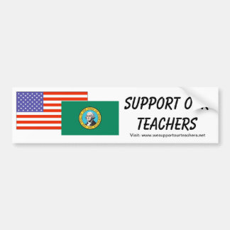 WA -- Support Our Teachers Bumper Sticker