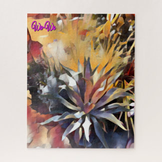 Wa-Wo Wave NFT Art Collection THIRSTY SUCCULENT 22 Jigsaw Puzzle
