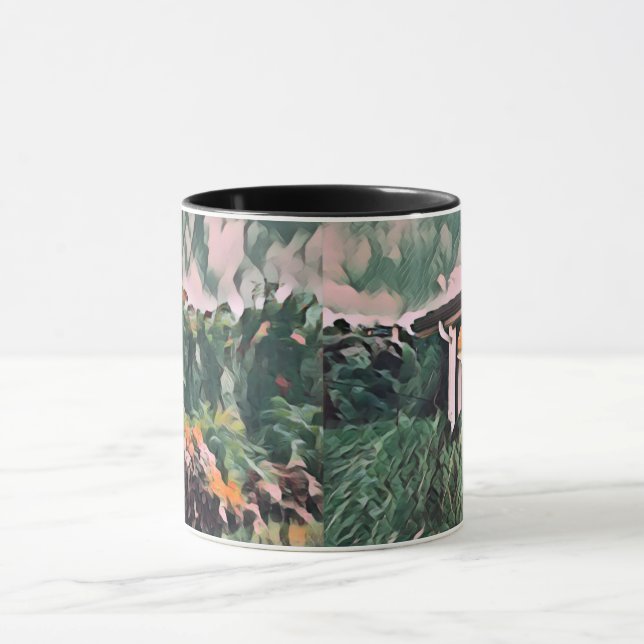  Wa-Wo Wave NFT Art - REFLECTIONS ON MY WINDOW 32 Mug (Center)