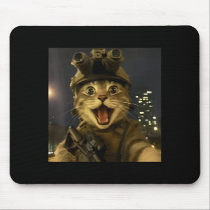 Waactical Cat Meme  Mouse Mat