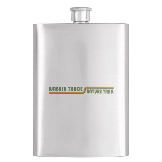 Wabash Trace Nature Trail Iowa Hip Flask (Front)