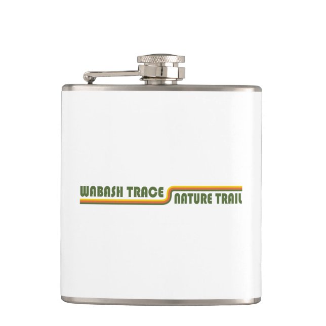 Wabash Trace Nature Trail Iowa Hip Flask (Front)
