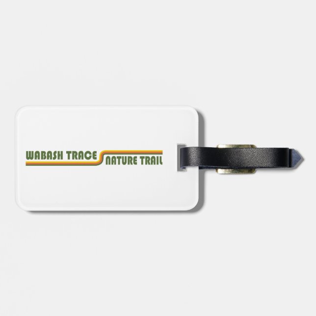Wabash Trace Nature Trail Iowa Luggage Tag (Back Horizontal)