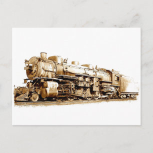 Wabash Train Postcard