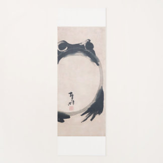 Wabi Sabi Grumpy Frog by Hoji Japanese Sumi-e ヨガ Yoga Mat