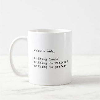 Wabi Sabi | Inspirational Quotes Minimalist Coffee Mug